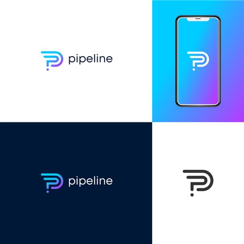 Diseño de Design a cool, sleek, tech-oriented logo for Pipeline de master.piece