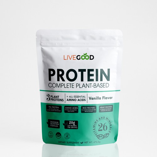 ***GUARANTEED PRIZE*** - LABEL DESIGN for Protein Powder -*****NEW***** Design by Gergana ®