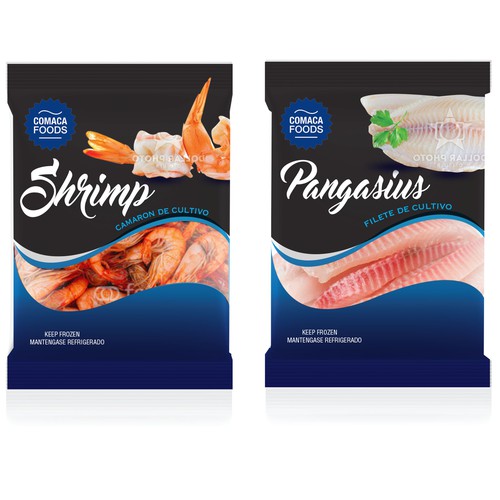 Worldwide Seafood Package for Retail Design by Luabaunza