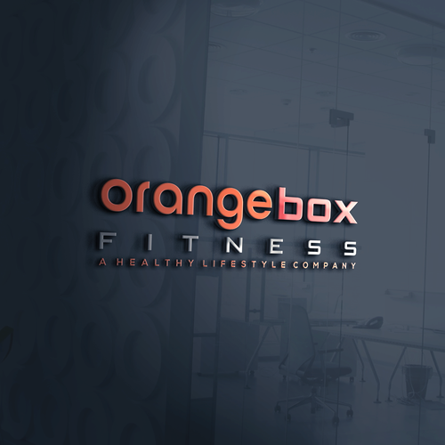 New Orange Box Fitness Logo Design by SERIOSA_™