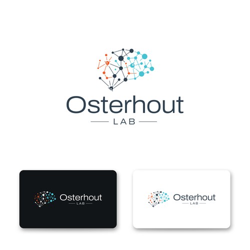 Logo for a scientific lab studying how the immune system communicates with the brain Design by mikule