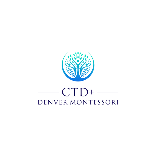 Diseño de CTD+ Denver Montessori Rebrand de BleuJinz