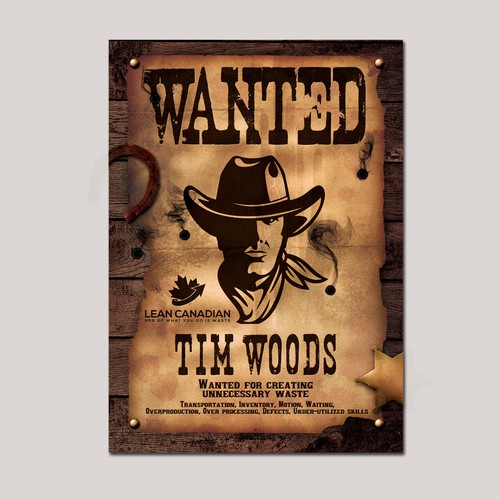 Wanted Tim Woods Poster | Poster contest