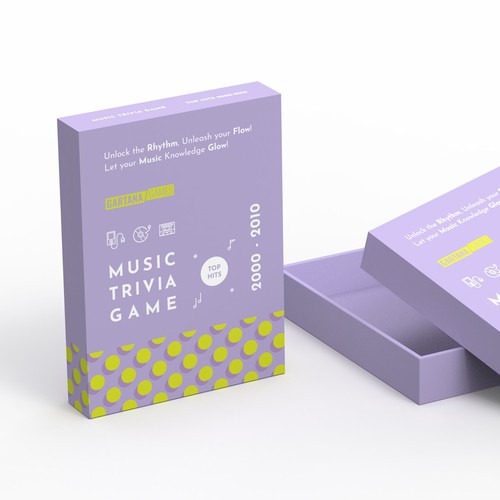 Create a packaging design for a music trivia game Design by Inmyde