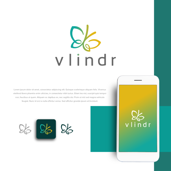 Design by digipro.id titled "Vlindr Logo Entries"
