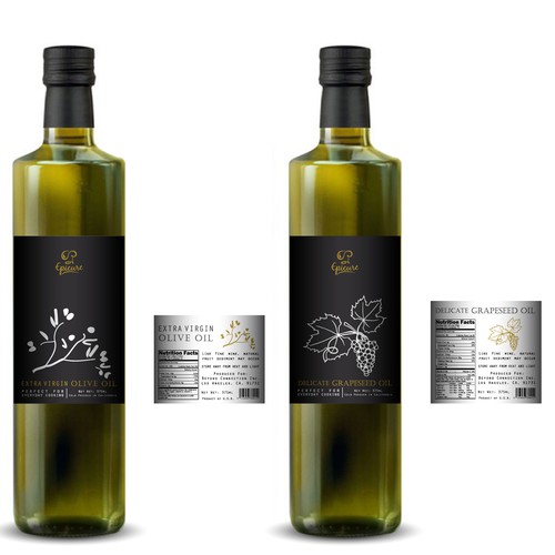 Epicure Olive Oil label Design Design by Dragan Jovic