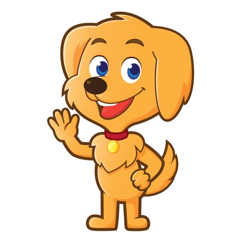 Friendly/cute dog (cartoon/comic style) for Health App | Character or