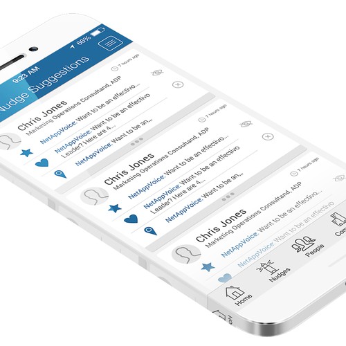 Two-screen design refresh for sales application on phone/tablet Design by uix design ✨