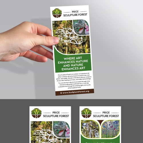 Enticing Rack Card for Unique and Fun Sculpture Park Nature Preserve Design by Krishna Arts
