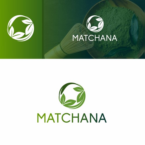 Looking for a Standout Brand Starter Pack to Attract Premium Matcha Enthusiasts for 'Matchana' Design by Tanny Dew ❤︎