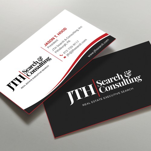 Business Card Design for Executive Search Firm Design by TanLearn