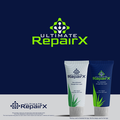 Create a logo for a high end all natural pain relief and repair cream Design by Voz Design