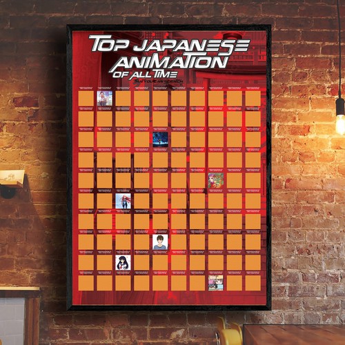 Designs | Scratch off Poster - Scratch off the Anime Films Bucket List ...