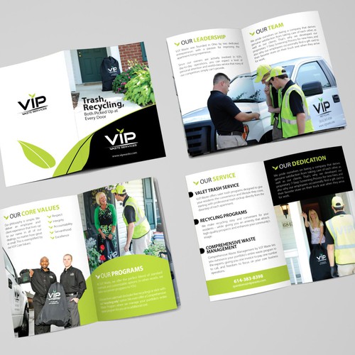 Simple Booklet for Unique Waste Company. Design by --Hero