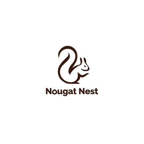 Simple yet elegant Squirrel design Diseño de Greycell design