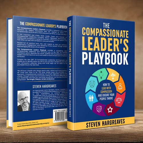 Compassionate Leadership Book Needs Practical Cover Design Design by Sam Art Studio