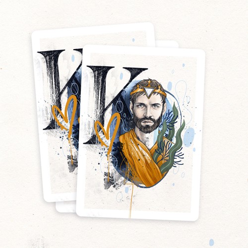 We want your artistic take on the King of Hearts playing card Diseño de gamboling