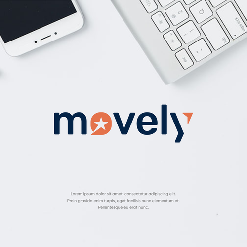 movely wesbite logo design Design by zudsign