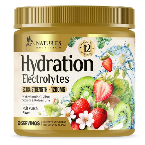 Hydration Electrolytes Design Needed for Nature's Nutrition Design by UnderTheSea™