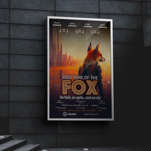 Life360 2023 Year of the Fox Poster Design by MeDesign✦