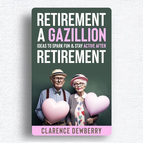 Retro book cover design about Retirement ideas to spark fun Diseño de Designtrig