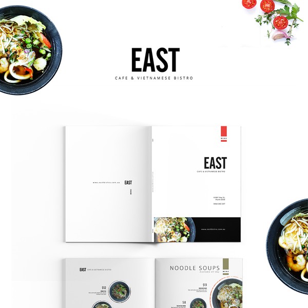 Design by ➖ igashi ➖ titled "Minimalis Asian Restaurant Menu"