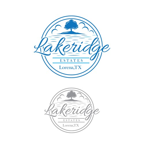 Lakeridge Estates Logo (New Housing Development in Lorena, TX) Design by ✅ LOGO OF GOD ™️