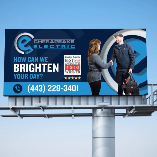 Chesapeake Electric Billboard Design by BrainStorm.