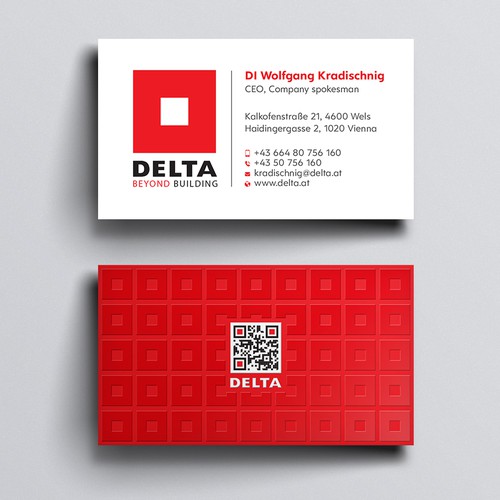 DELTA Business Card Relaunch Design réalisé par Design sp