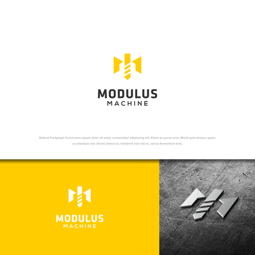 コンペ「Machine Shop logo that communicates Quality, Dependability, Excellence, Seriousness」のデザイン by nazhさん 