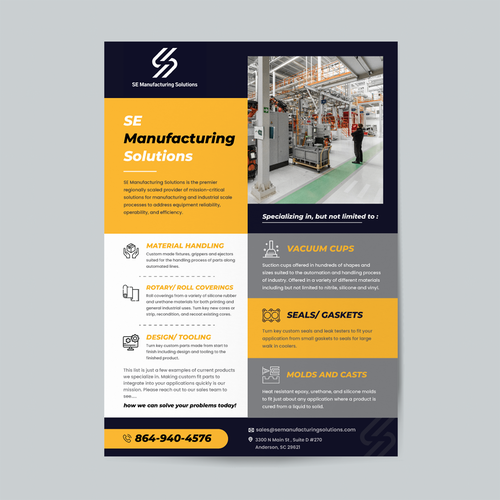 Clean single page line card for potential customers Design by kausik_D