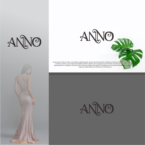 Craft a Unique Wordmark and Monogram for ANNO's Luxury Evening Wear Design von DLVASTF ™