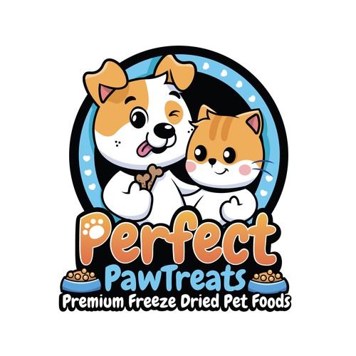 Perfect Paw Treats Modern & Vibrant Happy Logo Diseño de LastBlacker