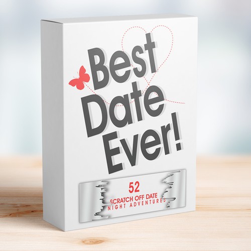 create a fun and eye-catching design for our date night idea box. Design by Chris John'son