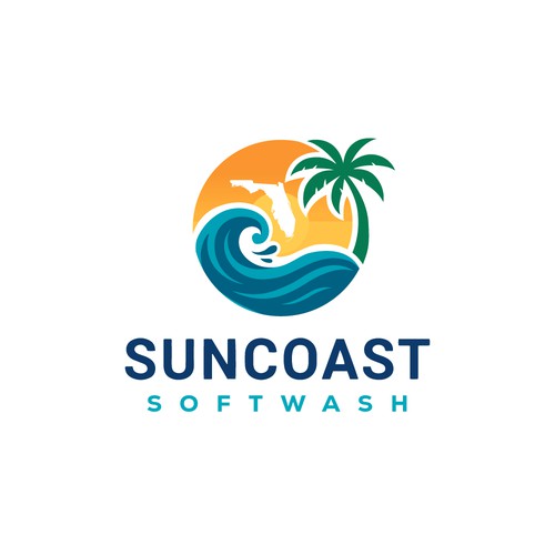A logo for a softwash company that is appealing and inviting Diseño de CreCreature