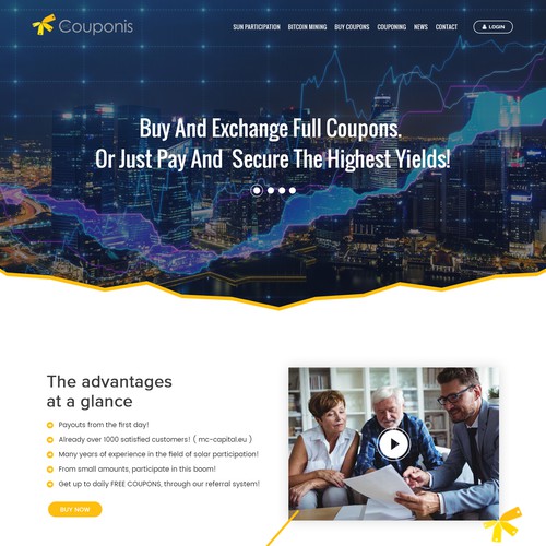 Web page design contest entry by pb⚡️