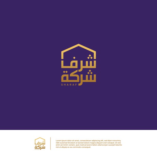 Arabic Real Estate Company Logo Design by y u b l i t z