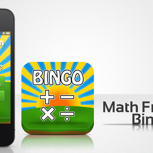 Help Math Fraction Bingo with a new app design デザイン by Timothy :)