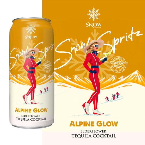 Snow Tequila Cocktail CANS Design réalisé par Davi Giolo ★