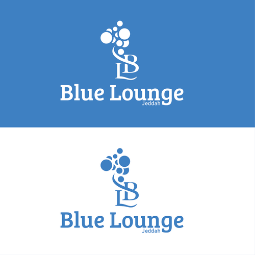 Blue lounge makeover Design by NINA GRAPHIX