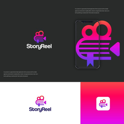 Generative AI storytelling service for creative agencies and brands Design by pixelamazers