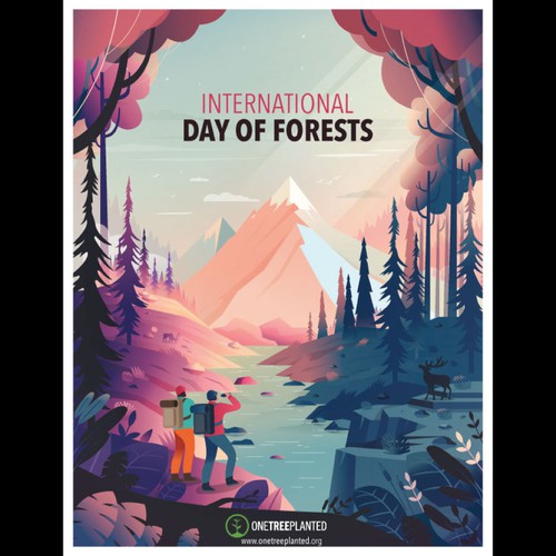 Awesome Poster for International Day of Forests Design por Dakarocean