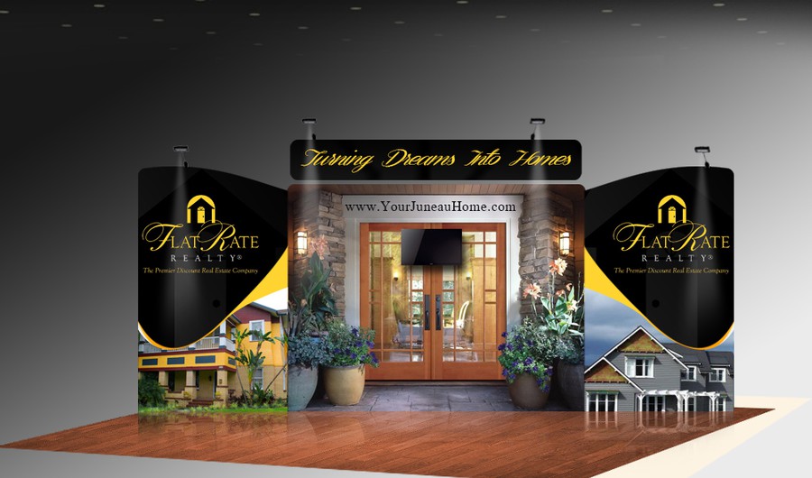trade show display for Alaska Real estate company Signage contest