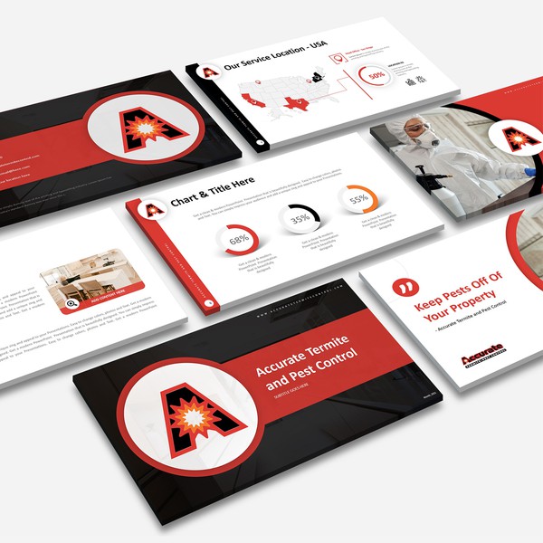 Design by Luvinda titled "Accurate Termite and Pest Control PowerPoint design"