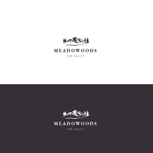 Logo for the most beautiful place on earth...The Meadowoods Resort Design by joanasm