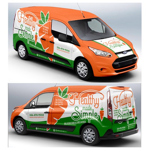 Design an eye popping van wrap for a fresh meal delivery service Design by Anugerah ilahi