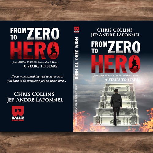 ZERO to HERO book cover | Book cover contest