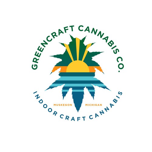 Brand Logo for craft cannabis grow in Michigan. Design by antesofte ✌