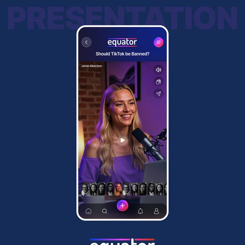Designs | Equator app discussion page | Web page design contest