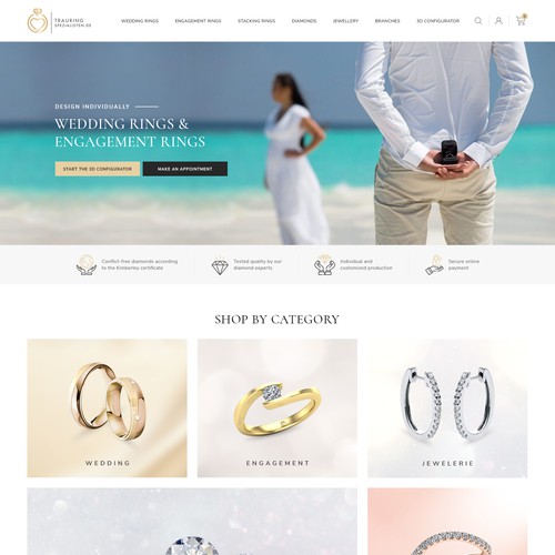 Designs Design of Wedding Ring and Engagement Ring site. NO SHOP just seite. 